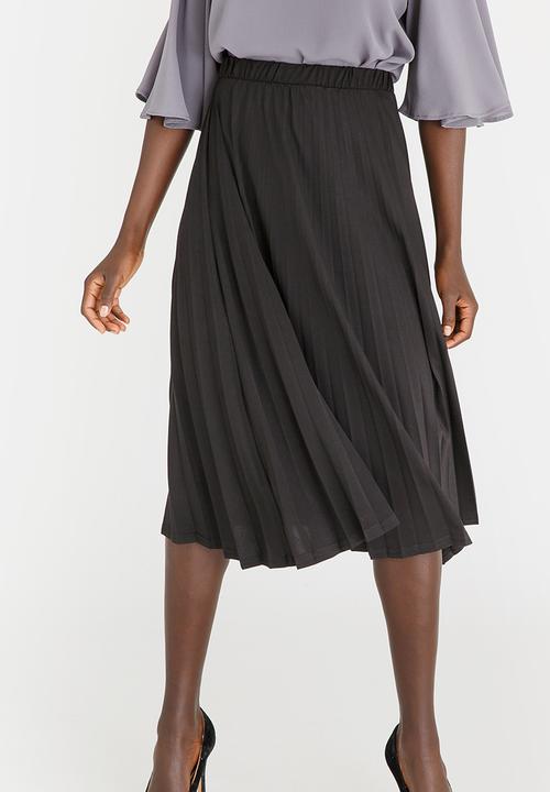edit - Knit Workwear Skirt Black