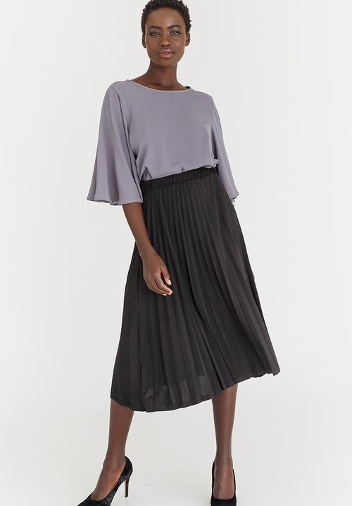 edit - Knit Workwear Skirt Black