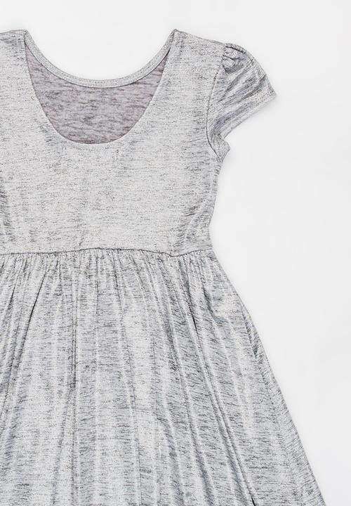 MINOTI - Shimmer Print Skater Dress Silver