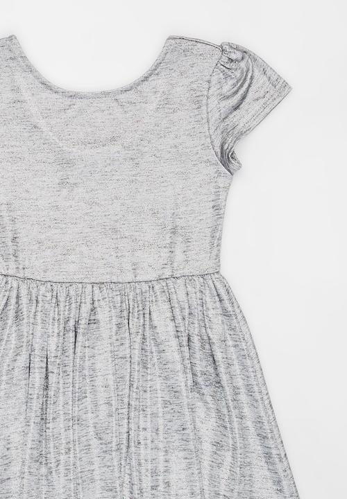 MINOTI - Shimmer Print Skater Dress Silver
