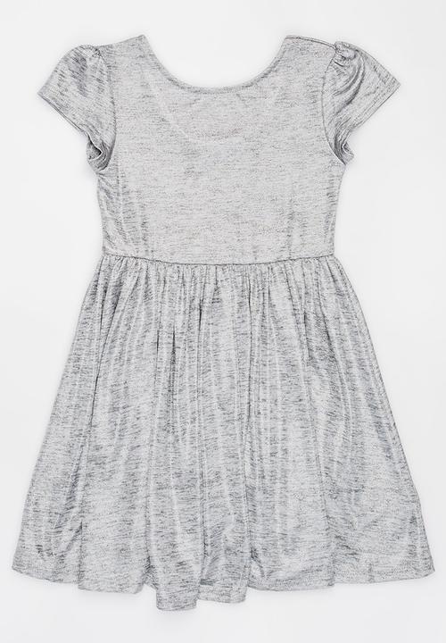MINOTI - Shimmer Print Skater Dress Silver