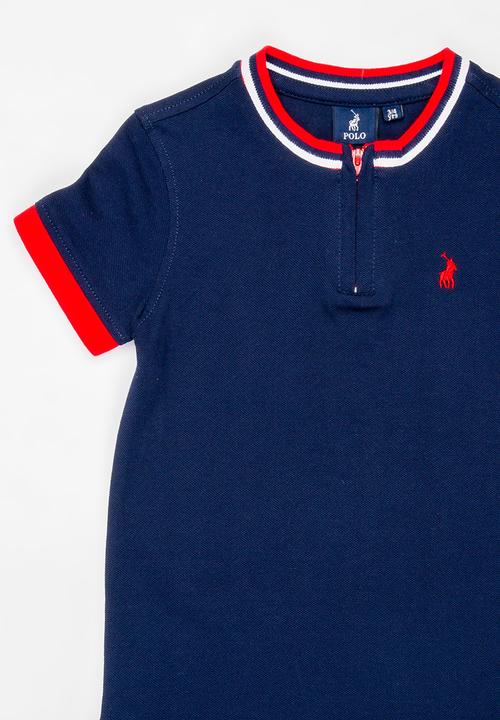 POLO - Craig Quarter Zip Golfer Navy