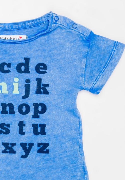 MINOTI - Holiday Acid Wash Printed Tee Blue