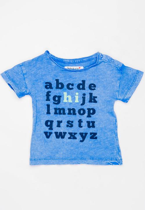 MINOTI - Holiday Acid Wash Printed Tee Blue