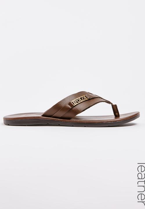 polo leather sandals