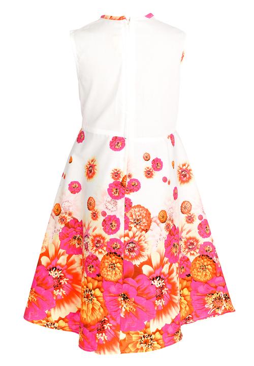 Twin Clothing - Floral Printed Dress Mid Pink