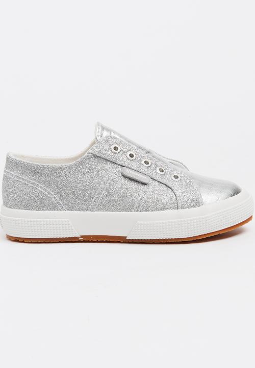 SUPERGA - Glitter Slip on Silver