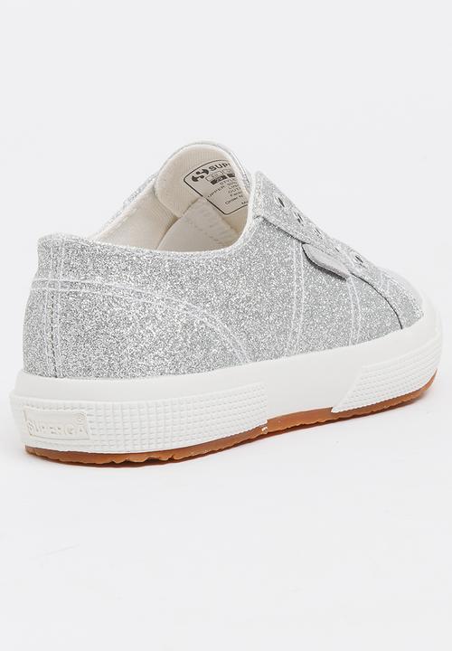 SUPERGA - Glitter Slip on Silver