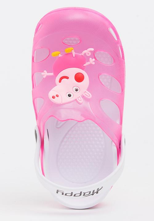 Pop Candy - Printed Sandals Pale Pink