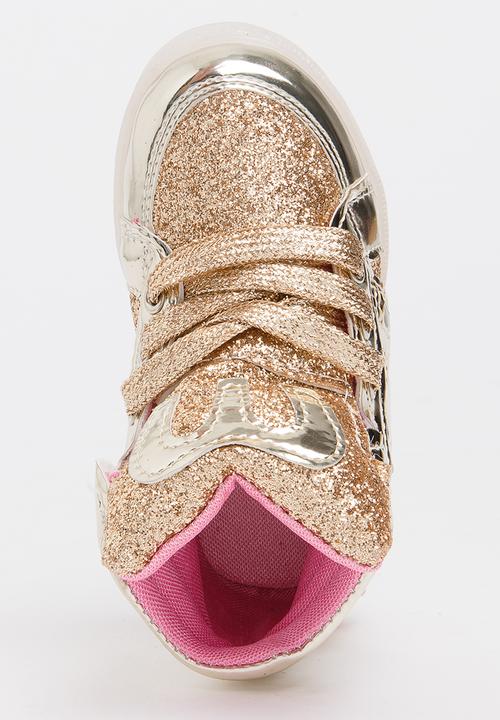 Pop Candy - Light Up Hi Tops Gold