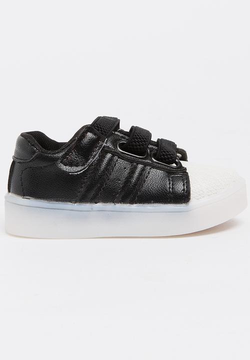 Pop Candy - Boys Light up Sneakers Black