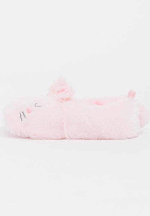 Pop Candy - Fluffy Bunny Slippers Pale Pink