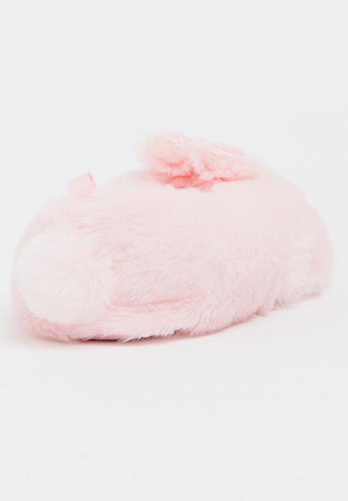 Pop Candy - Fluffy Bunny Slippers Pale Pink