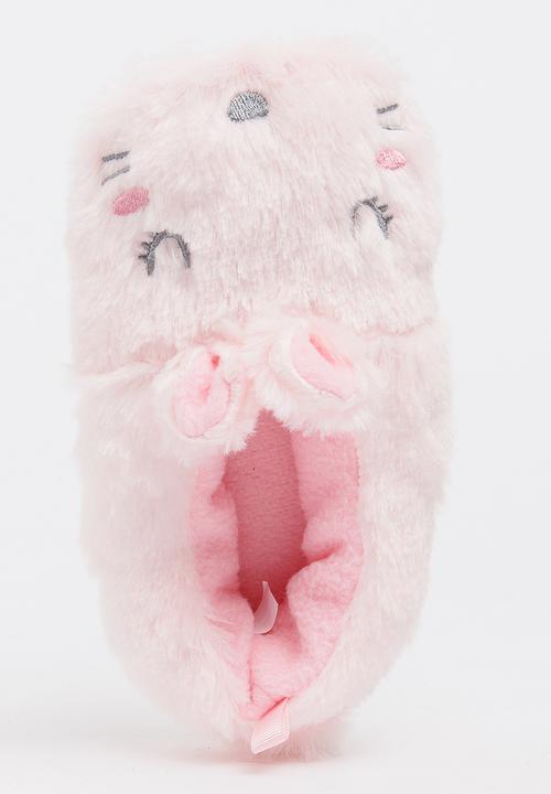 Pop Candy - Fluffy Bunny Slippers Pale Pink