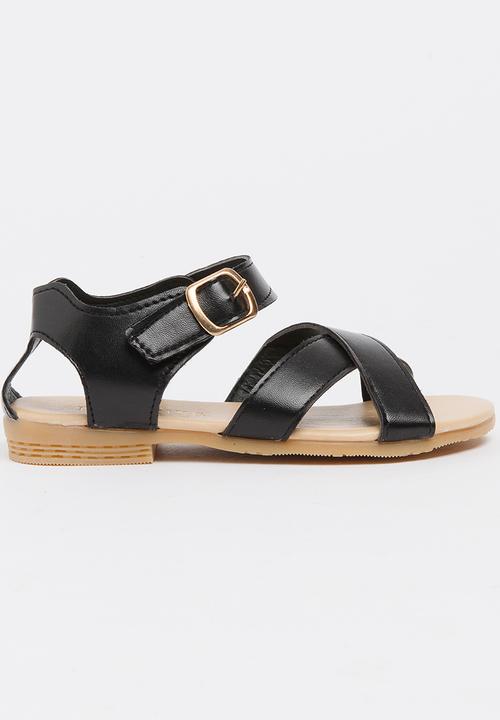 Pop Candy - Strappy Sandals Black