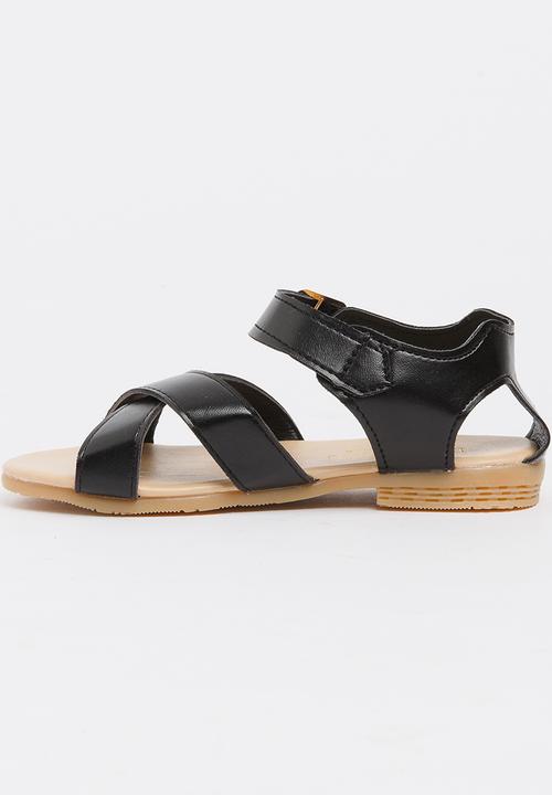 Pop Candy - Strappy Sandals Black