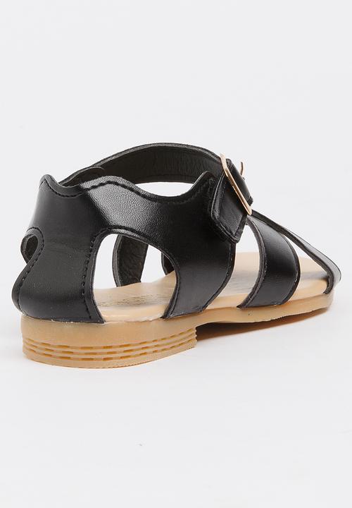 Pop Candy - Strappy Sandals Black