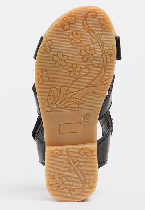 Pop Candy - Strappy Sandals Black
