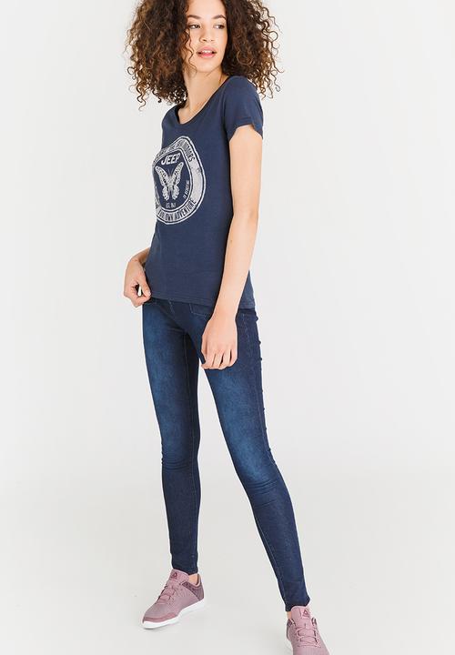 JEEP - Circle Logo Tee Navy