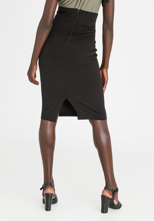 Sober - Otelia Stretch High-waist Skirt Black