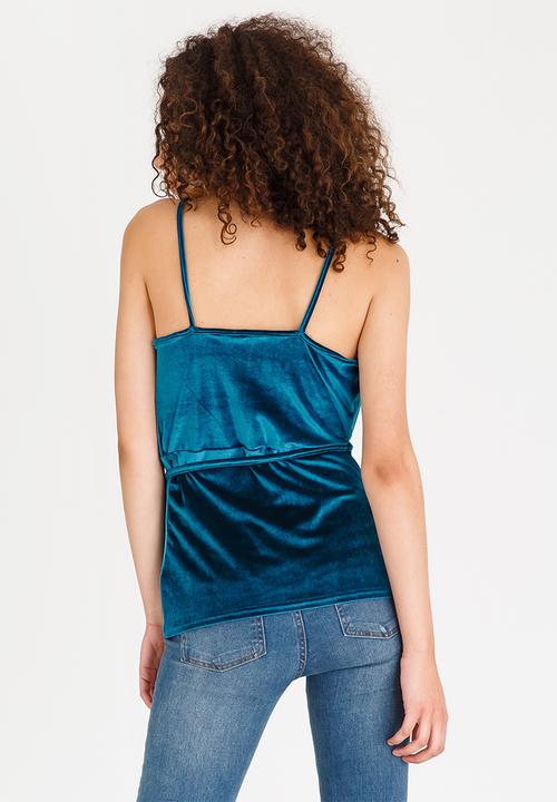 STYLE REPUBLIC - Asymmetrical Cami Mid Blue