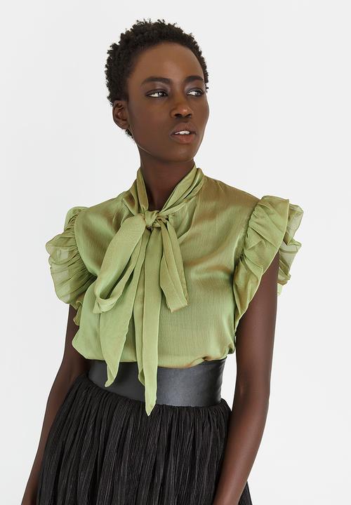 Sober - Della Blouse Light Green