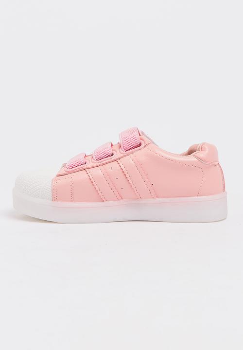 Pop Candy - Girls Light up Sneakers Pale Pink