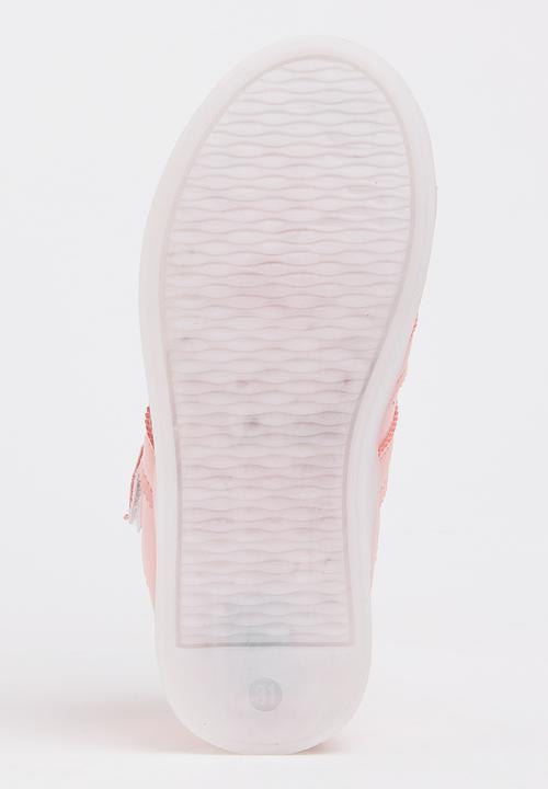 Pop Candy - Girls Light up Sneakers Pale Pink