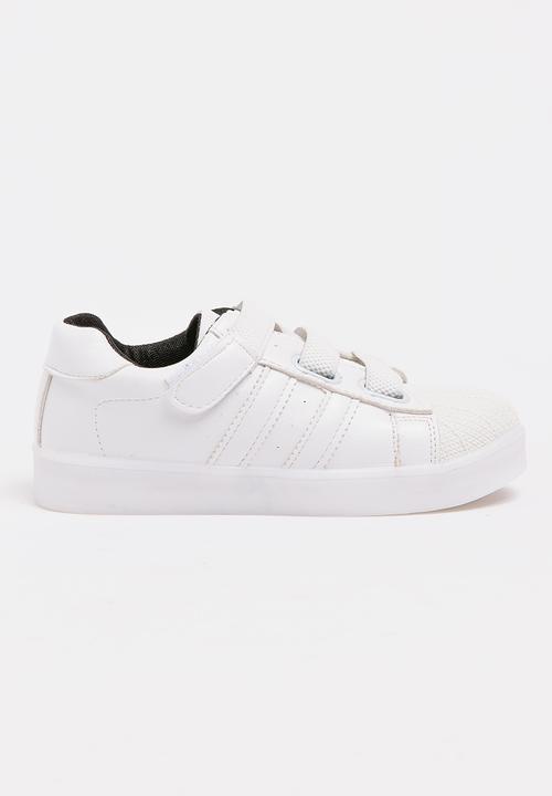 Pop Candy - Boys Light up Sneakers White