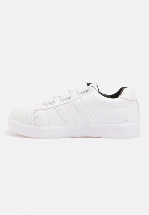 Pop Candy - Boys Light up Sneakers White