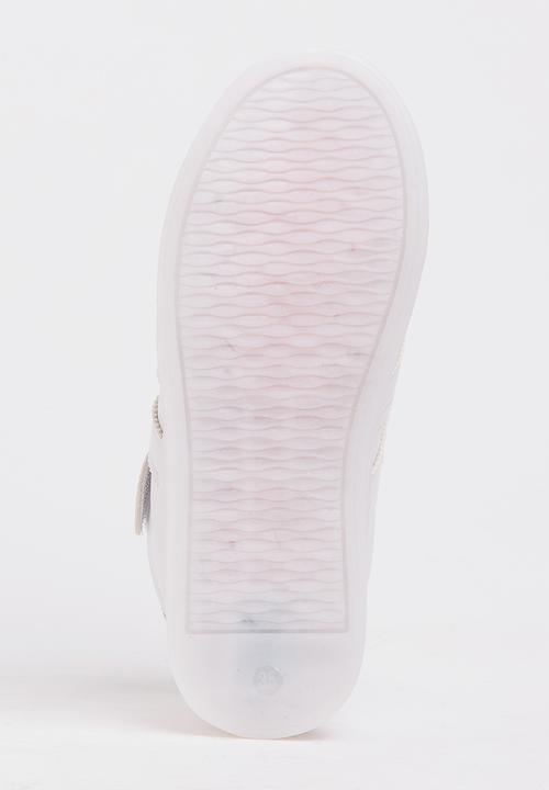 Pop Candy - Boys Light up Sneakers White