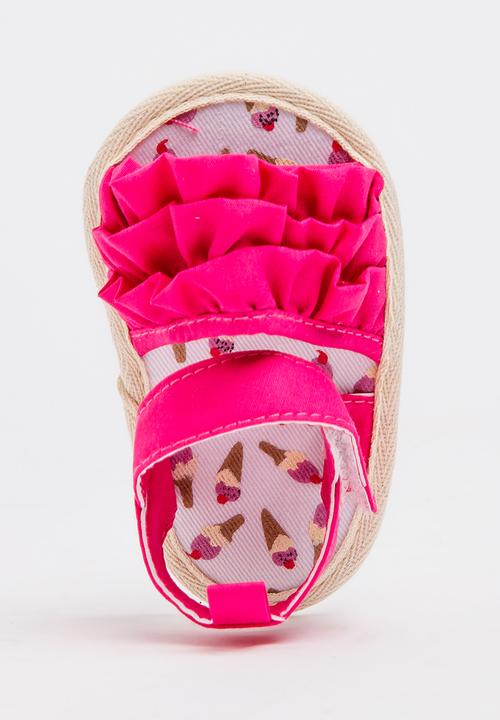 Pop Candy - Ruffle Sandal Mid Pink