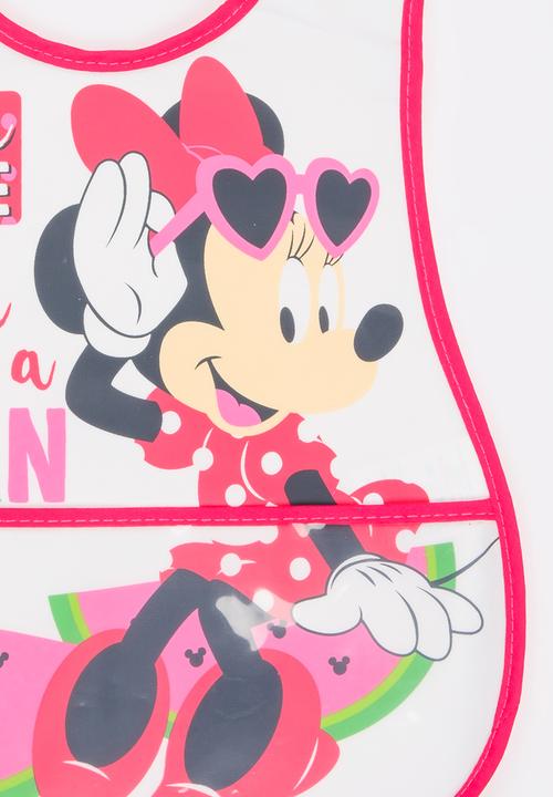 Character Baby - Minnie Mouse Catcher Bib Dark Pink
