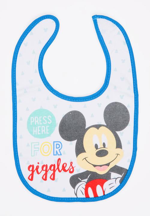 Character Baby - Printed Jersey Bib Blue