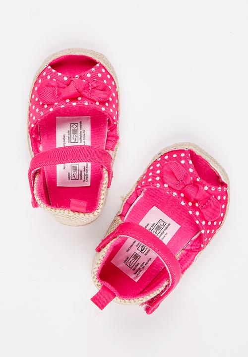 Pop Candy - Espadrille Peeptoe Dark Pink