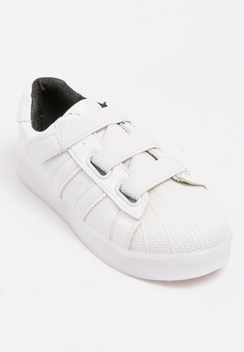 Pop Candy - Boys Light up Sneakers White