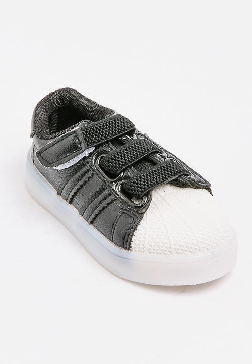 Pop Candy - Boys Light up Sneakers Black