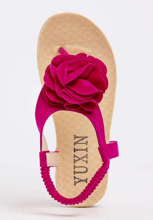 Pop Candy - Flower Sandal Cerise Pink