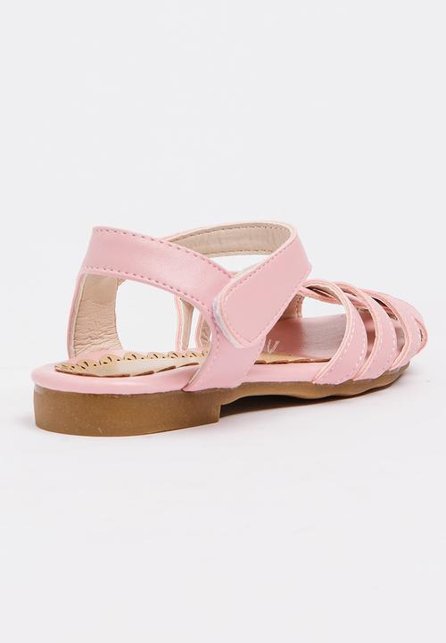 Pop Candy - Cage Sandals Pale Pink