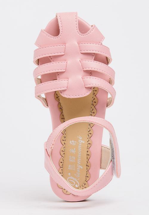 Pop Candy - Cage Sandals Pale Pink