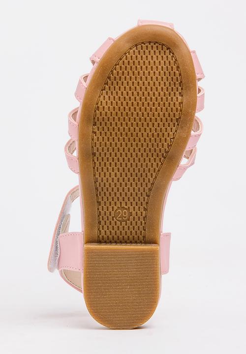 Pop Candy - Cage Sandals Pale Pink
