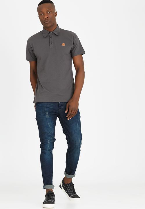 O'Neill - Plain Cotton Golfer Dark Grey