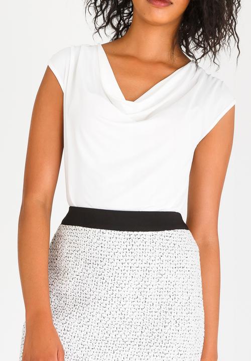edit - Cowl Neck Top Cream
