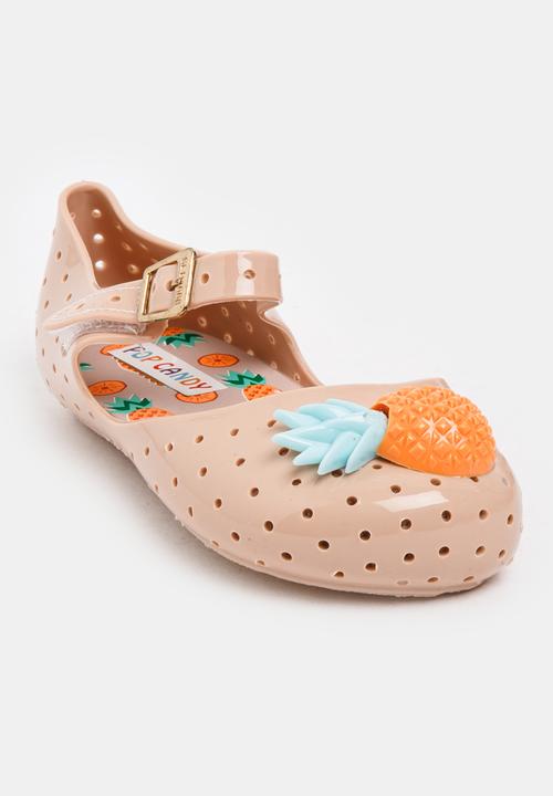 Pop Candy - Girls Pineapple Pumps Nude