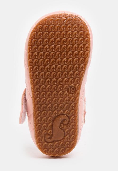Pop Candy - Pump with Rose Detail Pale Pink