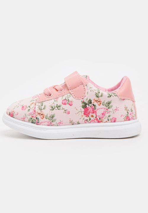 Pop Candy - Floral Printed Sneaker Pale Pink