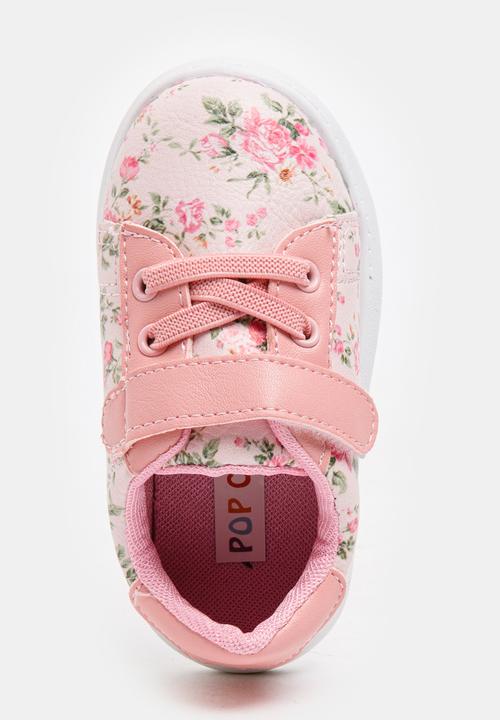 Pop Candy - Floral Printed Sneaker Pale Pink