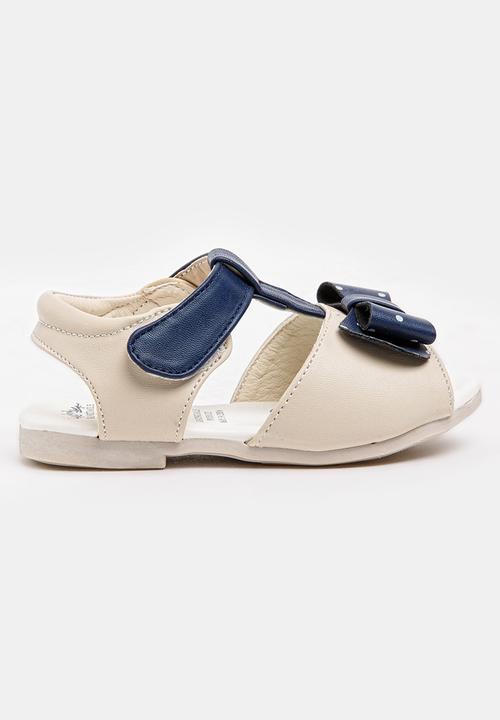 Pop Candy - Bow detail sandal - cream