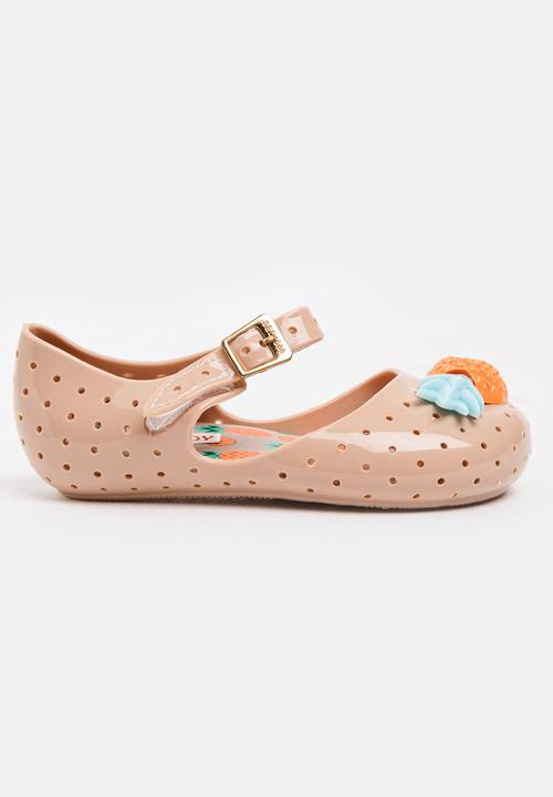 Pop Candy - Girls Pineapple Pumps Nude