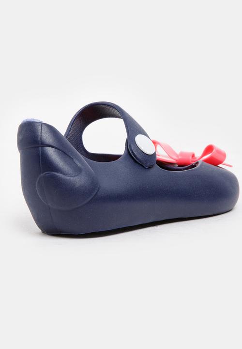 Pop Candy - Girls Bow Jelly Peep Toe Pump Navy